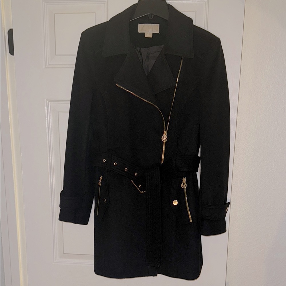 NWOT Michael Kors Black Trench Coat